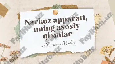 narkoz apparati — PPTX