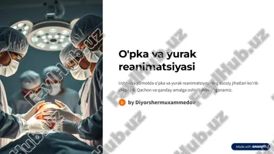 o'pka va yurak reanimatsiyasi — PDF
