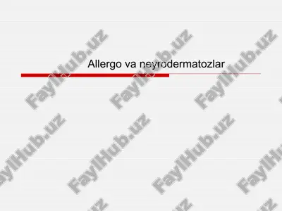 allergovaneyrodermatozlar — PPTX