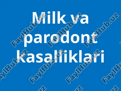 milkvaparodontkasalliklari — PPTX