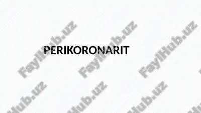 perikoronarit — PPTX