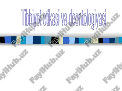 tibbiyot etikasida deontologiyasi — PPTX