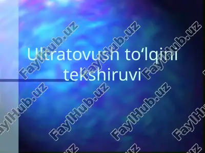 ultratovush to‘lqini — PPTX
