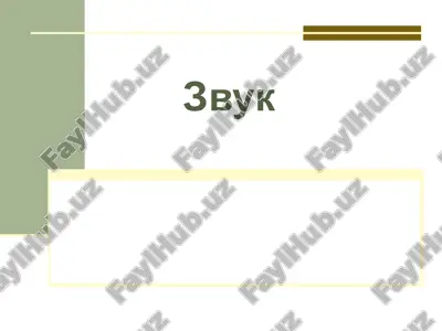 zvuk — PPTX