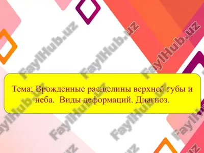 vrojdennie poroki gubi i neba — PPTX