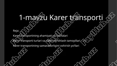 karer transporti — PPTX