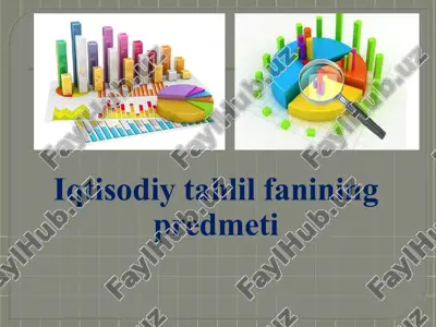 iqtisodiy tahlil fanining predmeti — PPTX