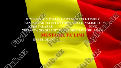belgiya qirolligi — PPTX