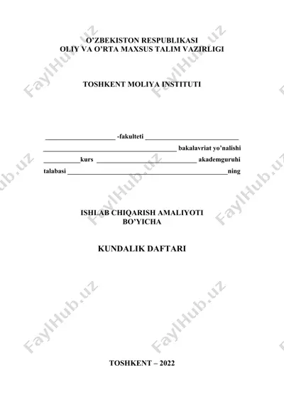 3-курс amaliyot kundaligi shablon — DOC