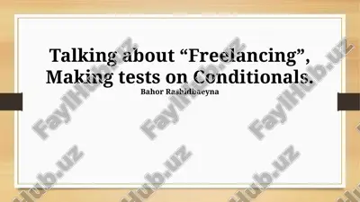 freelancing: an overview — PPTX