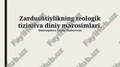 olovga sig’inish — PPTX