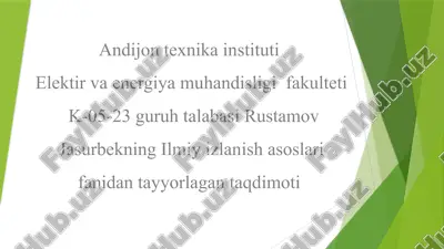 ilmiy texnika axborotlari — PPTX