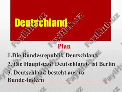 deutschland plan — PPTX