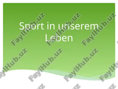 sport inunseremleben — PPTX