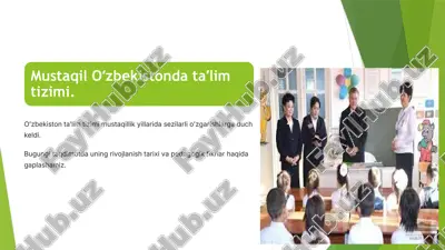 oʻzbekiston taʼlim tizimi — PPTX
