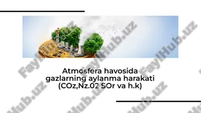 atmosfera havosida gazlarning aylanma harakati (coz,nz.02 sor va h.k) — PDF
