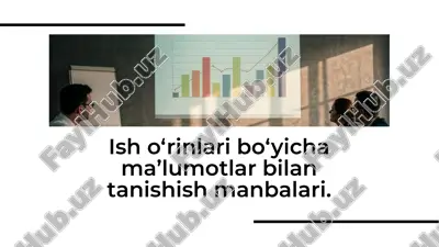 ish o‘rinlari bo‘yicha ma’lumotlar bilan tanishish manbalari. — PDF