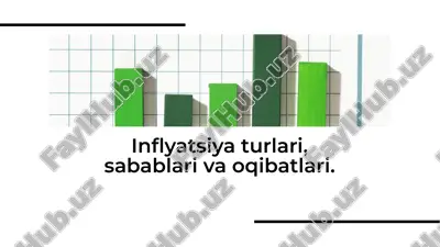 inflyatsiya turlari, sabablari va oqibatlari. — PDF