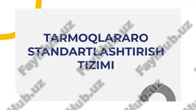 tarmoqlararo standartlashtirish tizimi — PDF