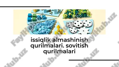 issiqlik almashinish qurilmalari. sovitish qurilmalari — PDF