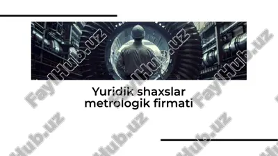 yuridik shaxslar metrologik firmati — PDF