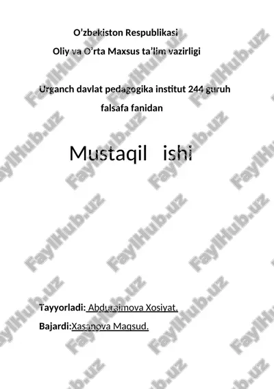 sa’nat estetikaning tatqiqot ob’ekti — DOCX