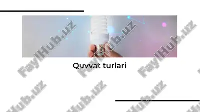 quvvat turlari — PDF