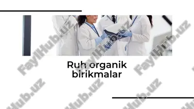 ruh organik birikmalar — PDF