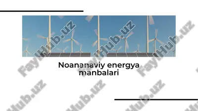 noananaviy energya manbalari — PDF