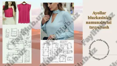 ayollar bluzkasining namunalarini tayyorlash — PPTX