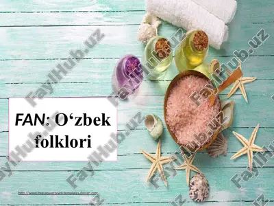 o‘zbek folklori — PPTX