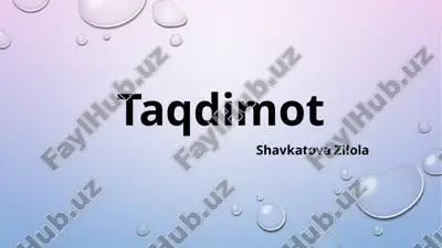 epiteliy va qon to’qimasi — PPTX