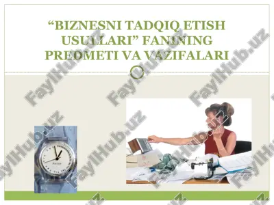biznesni tadqiq etish usullari — PPTX