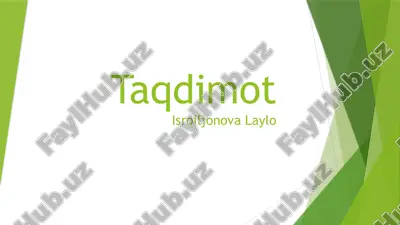 taqdimot o'zbekistonning tinchlik va barqarorlikni ta'minlashdagi o'rni — PPTX