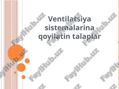 ventilatsiyasistemalari — PPTX
