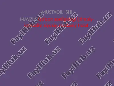 qo’qonxonligidagi ijtimoiy-iqtisodiy, siyosiy, madaniy holat — PPTX