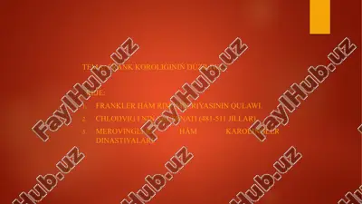 frankkorolıǵınıńdúziliwi — PPTX