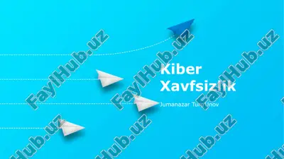 kiber xavfsizlik — PPTX
