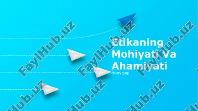 etikaning mohiyati va ahamiyati — PPTX