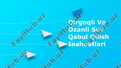 qirgoqli va ozanli suv qabul qilish inshoatlari — PPTX