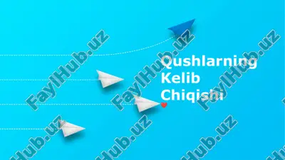 qushlarning kelib chiqishi — PPTX