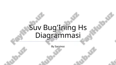 suv bug'ining hs diagrammasi — PPTX