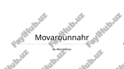 movarounnahr — PPTX
