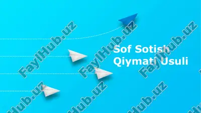 sof sotish qiymati usuli — PPTX