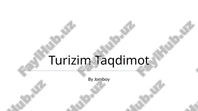 turizim taqdimot — PPTX