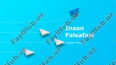 inson falsafasi — PPTX