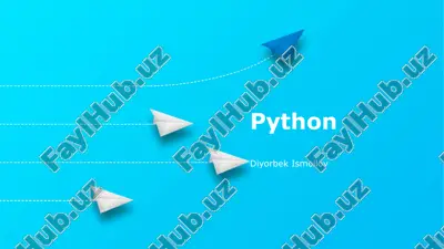 python basics — PPTX