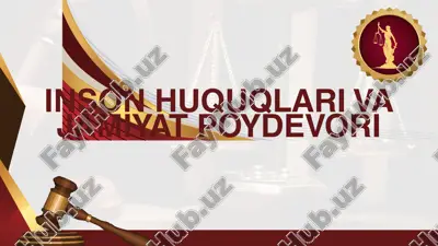 inson huquqlari va jamiyat poydevori — PPTX