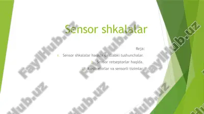 sensor shkalalar — PPTX