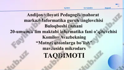 mikrodars — PPTX